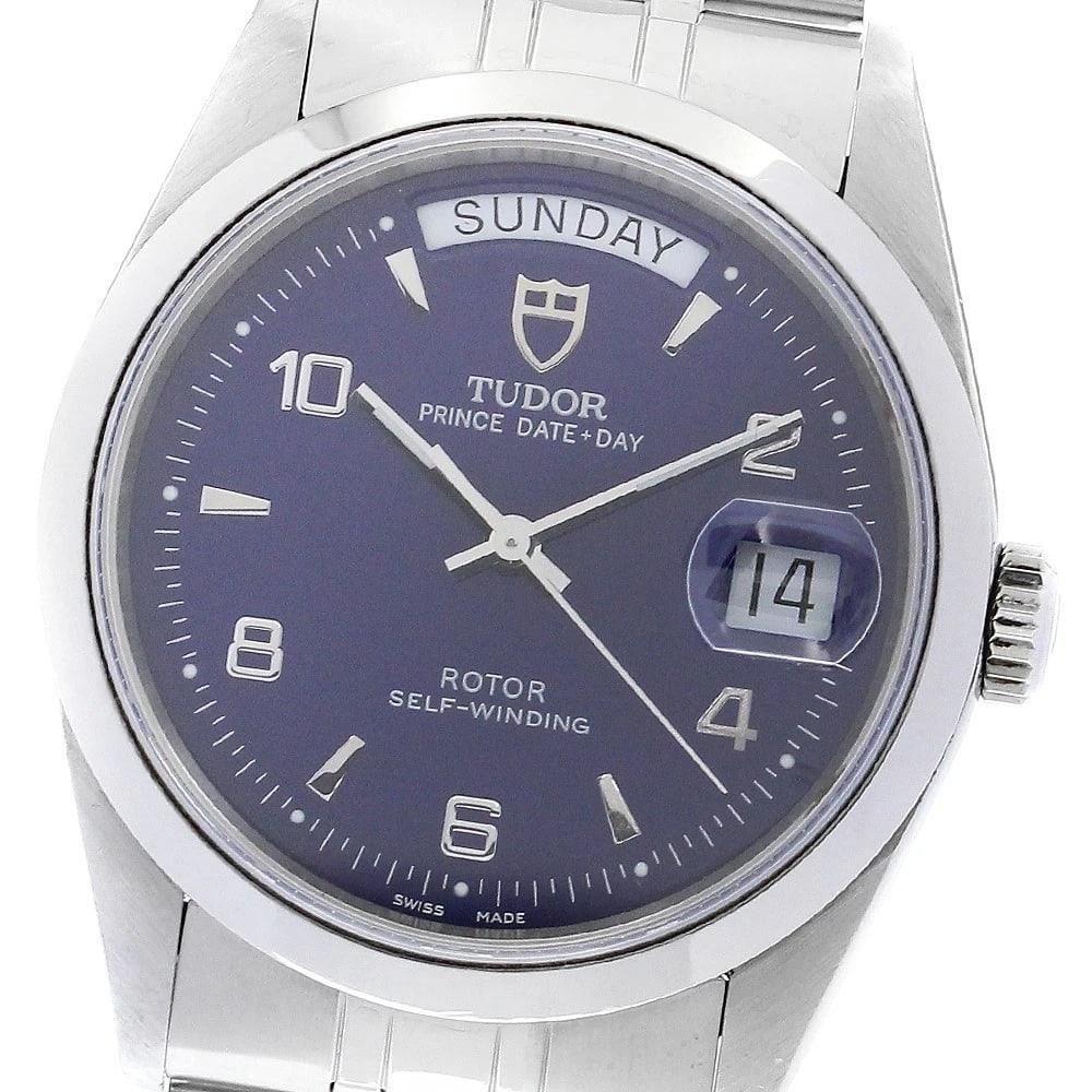 TUDOR PRINCE DATE BLUE AUTOMATIC WATCH: TUDOR Prince Date blue Automatic Watch Brand: TUDOR Type/Style: Wristwatch Material: Band Material Stainless Steel, Case Material Stainless Steel Color: Band Color Silver, Dial Color blue, Case Color 