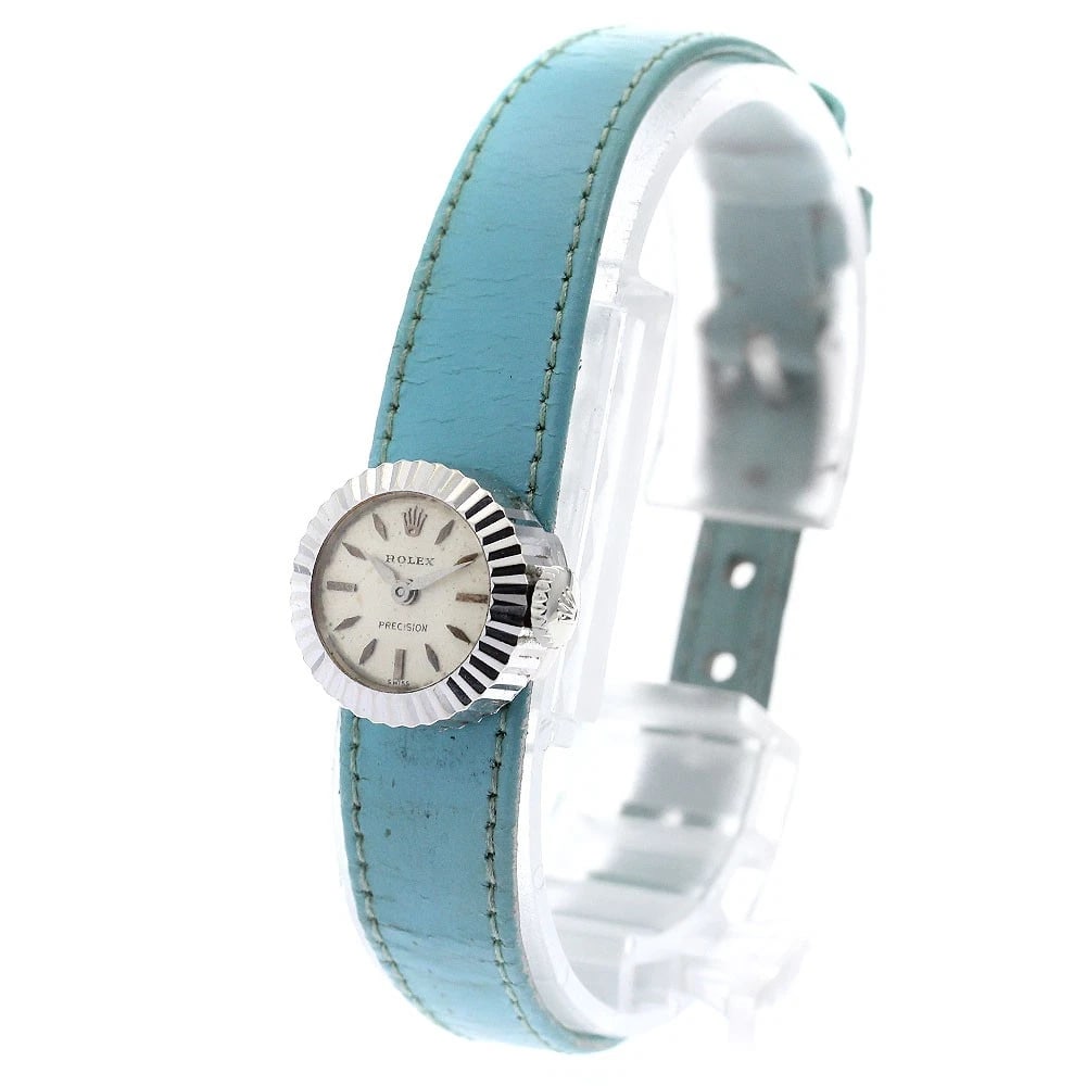 ROLEX PRECISION K18WG SILVER WATCH - 2