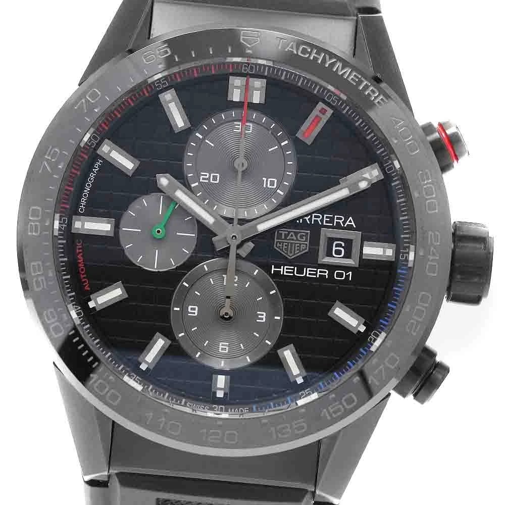 TAG HEUER CARRERA CALIBER AUTOMATIC WATCH: TAG HEUER Carrera Caliber Automatic Watch Brand: TAG HEUER Type/Style: Wristwatch Material: Band Material rubber, Case Material Stainless Steel Color: Band Color black, Dial Color black, Case Color