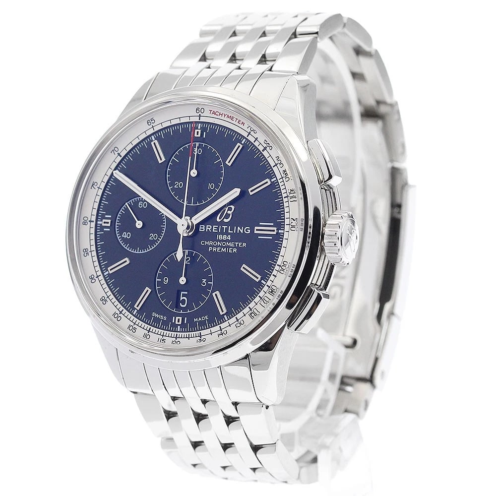 BREITLING PREMIER CHRONOGRAPH BLACK AUTOMATIC WATCH - 2