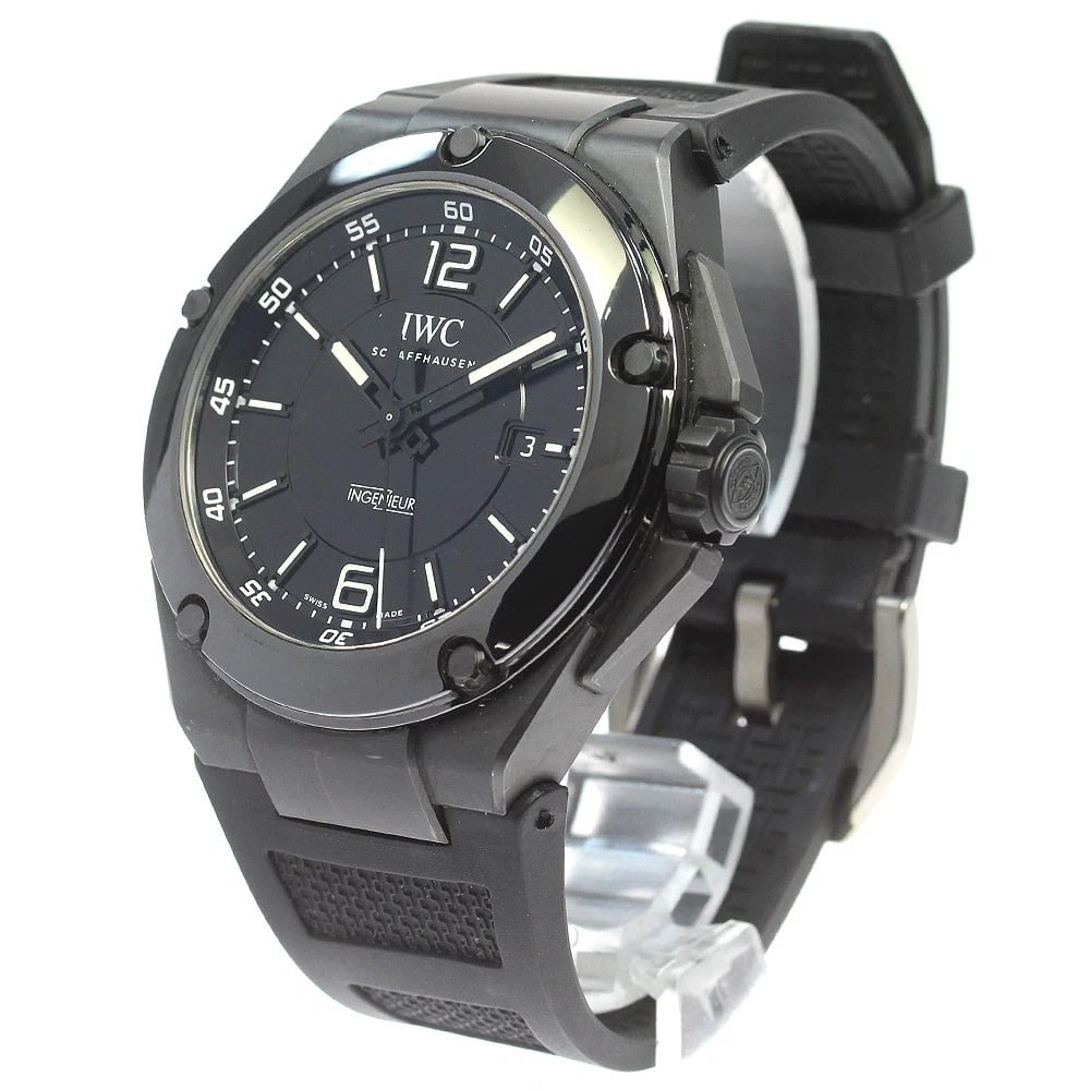 IWC INGENIEUR AUTOMATIC BLACK WATCH - 2