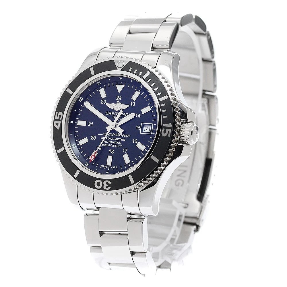 BREITLING SUPER OCEAN DATE BLACK AUTOMATIC WATCH - 2