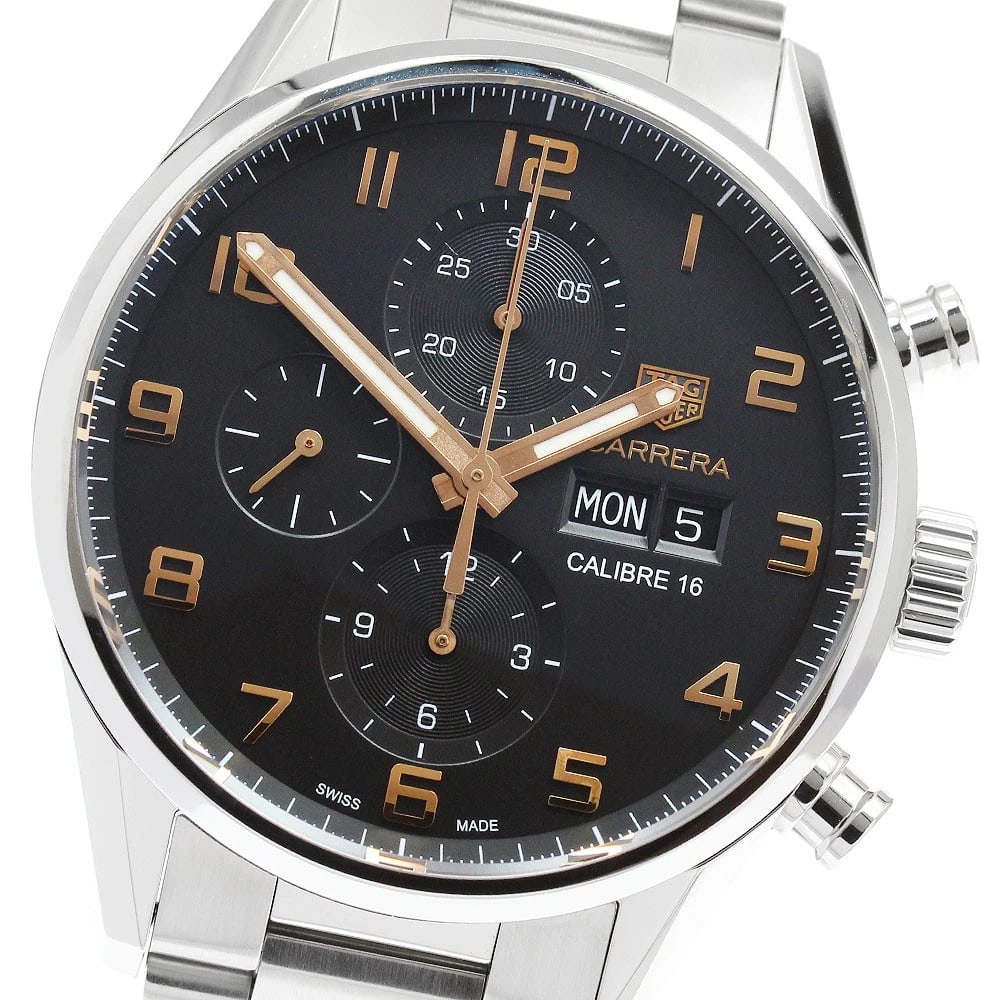 TAG HEUER CARRERA CALIBER CHRONOGRAPH AUTOMATIC WATCH: TAG HEUER Carrera Caliber Chronograph Automatic Watch Brand: TAG HEUER Type/Style: Wristwatch Material: Band Material Stainless Steel, Case Material Stainless Steel Color: Band Color Silver, Dial