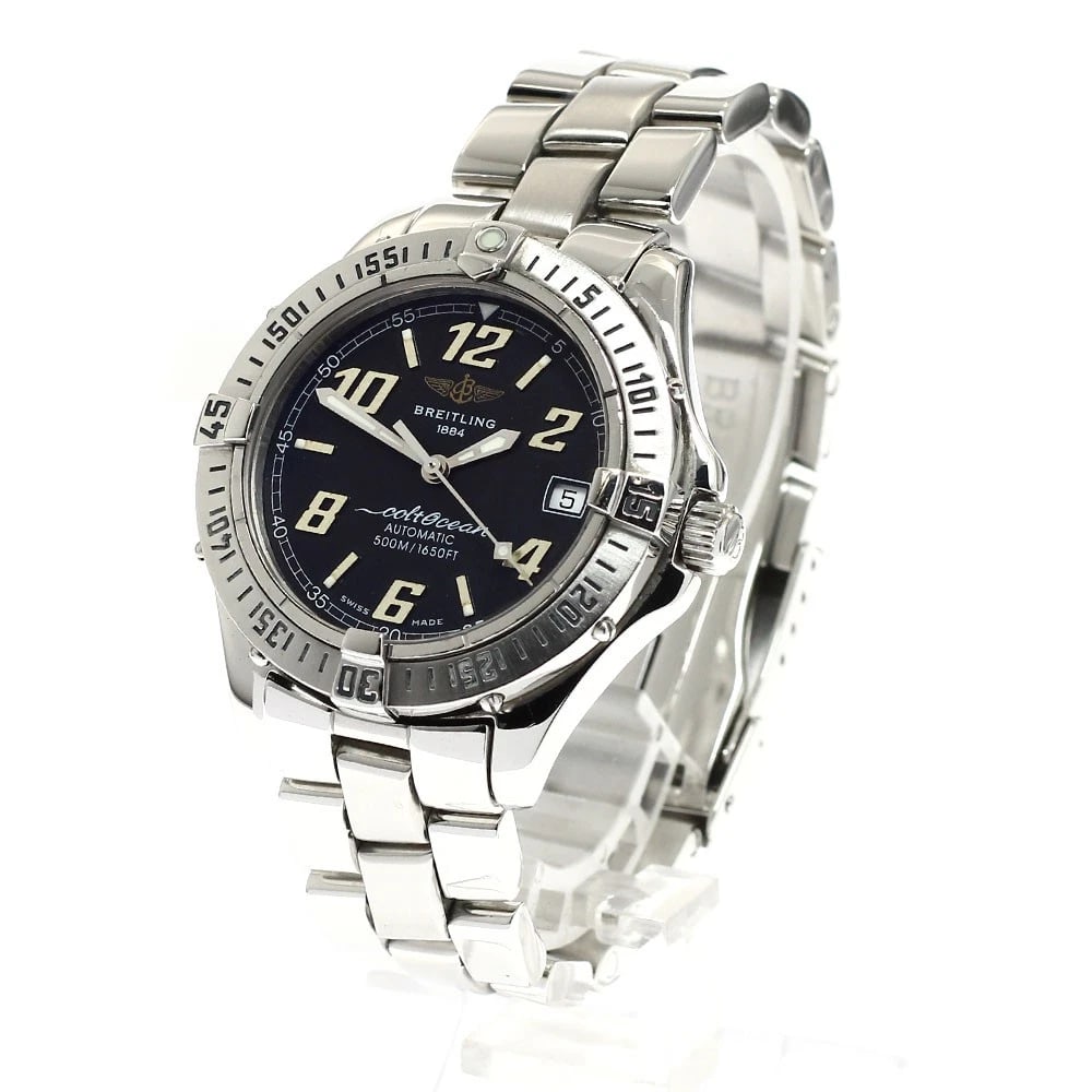 BREITLING COLT OCEAN DATE BLACK AUTOMATIC WATCH - 2
