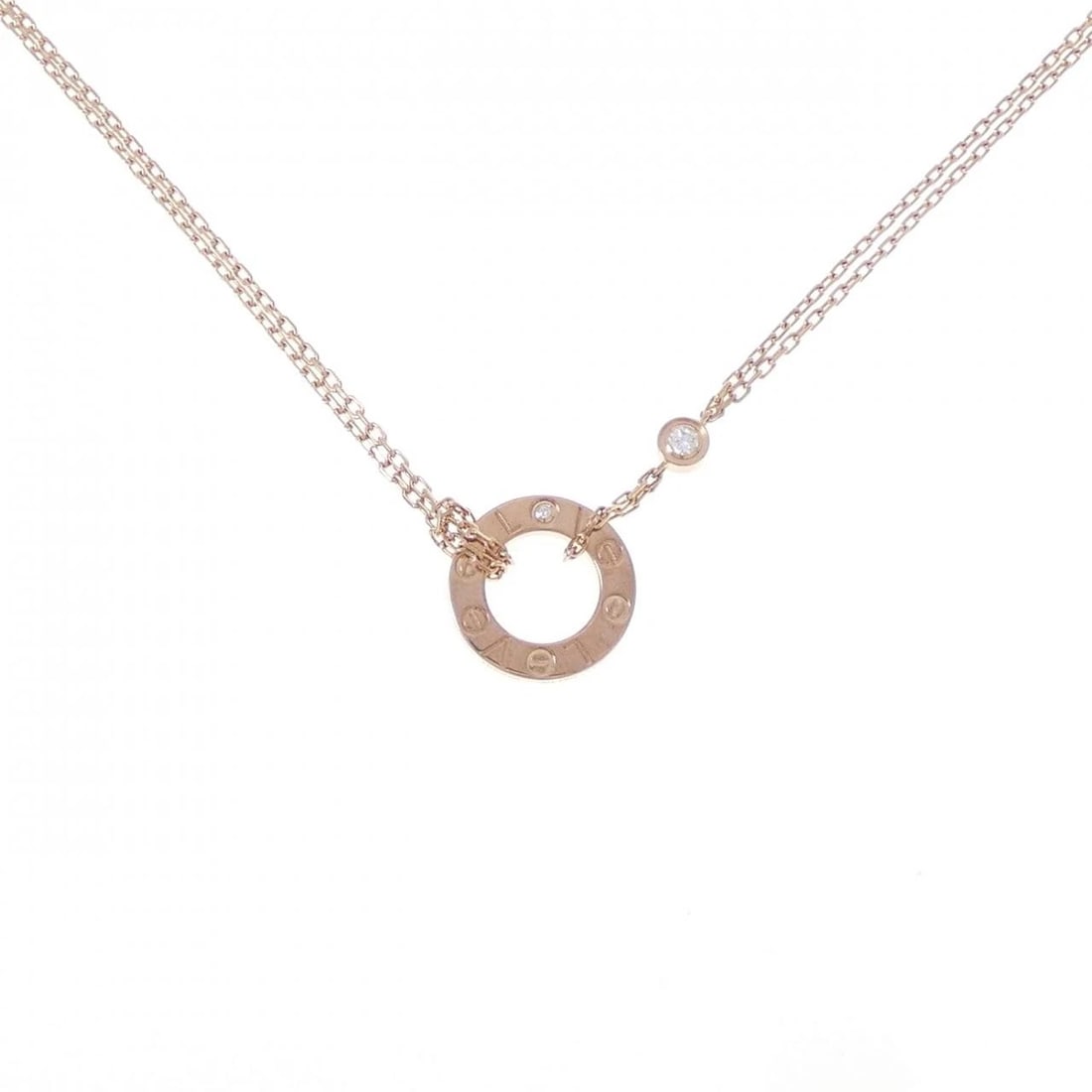 CARTIER LOVE NECKLACE: Cartier Love Necklace Brand: CARTIER Type/Style: Cartier Necklace Material: 750 Pink Gold, Main Stone/Creation Natural Color: Pink Gold Size: 42?45cmActual Size Diameteraround: 13.0mm Chain maximum