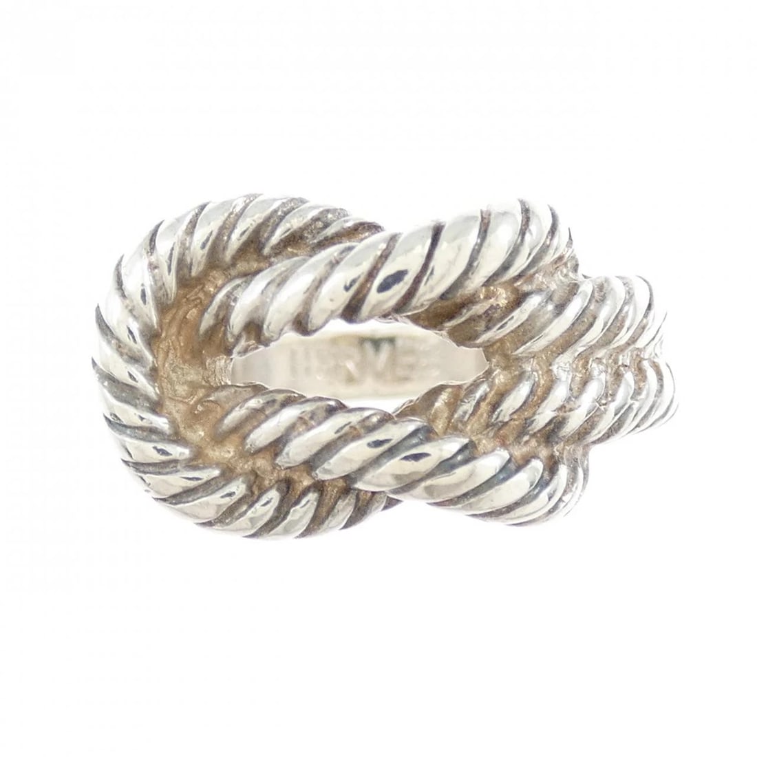 HERMES 925 RING: Hermes 925 Ring Brand: HERMES Type/Style: Hermes Ring Material: 925Silver, Color: Silver Size: US5 1/2 Accessories: None Accessories Notice: When purchasing pre-owned goods, please refer to the