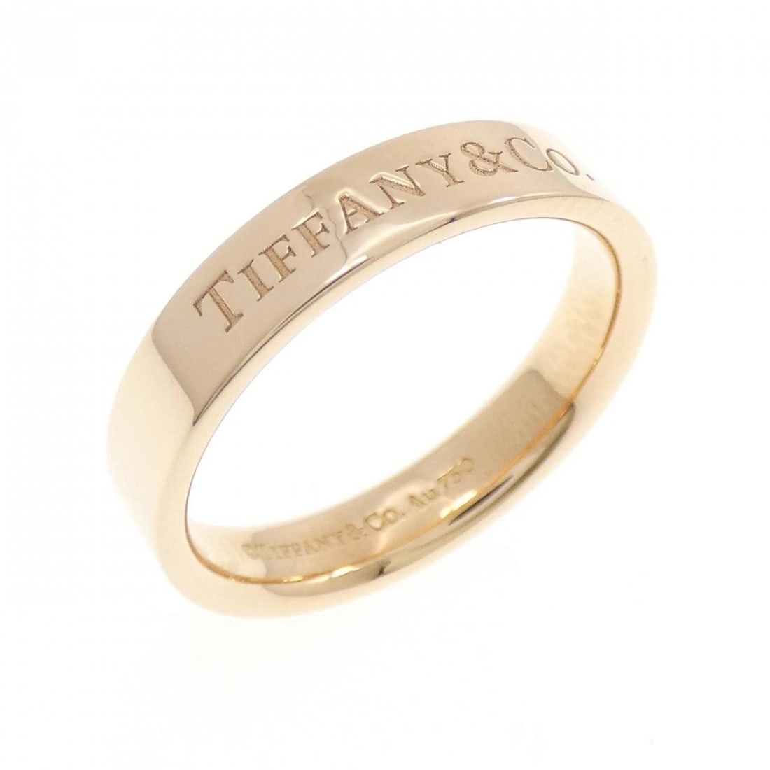TIFFANY & CO. BAND RING: TIFFANY & Co. Band Ring Brand: TIFFANY&Co. Type/Style: TIFFANY & Co. Ring Material: 750 Pink Gold, Color: Pink Gold Size: US6 1/4 Accessories: None Accessories Notice: When purchasing pre-owned