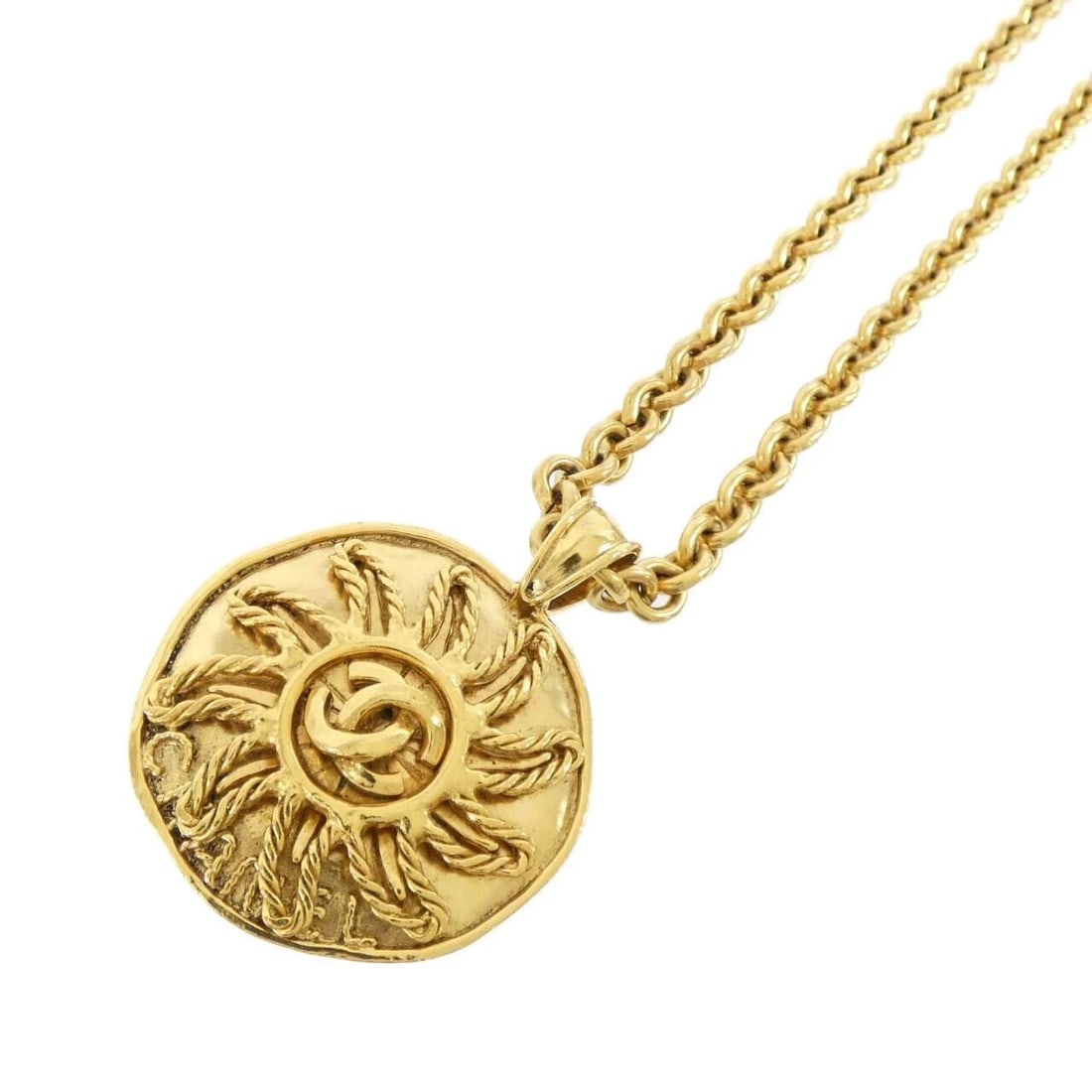 CHANEL NECKLACE: Chanel Necklace Brand: CHANEL Type/Style: Chanel Necklace Material: none, Color: Gold Size: Length: 90cm Top width x height: 4.5cmx6cm Accessories: None Accessories Notice: When purchasing pre-owned