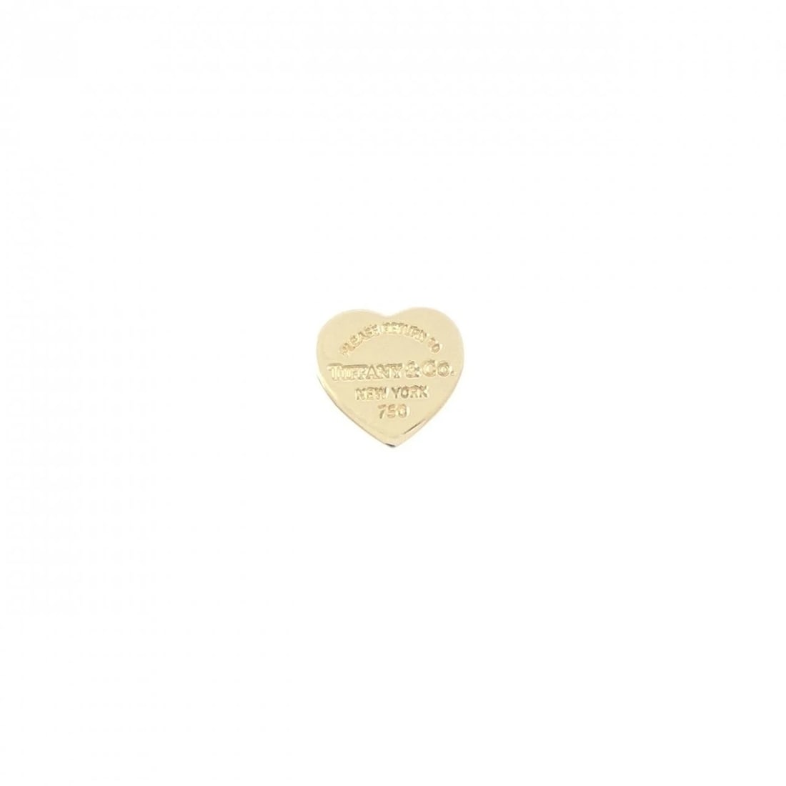 TIFFANY&CO. RETURN TO TIFFANY&CO. HEART TAG MINI PIERCE: TIFFANY&Co. Return to TIFFANY&Co. Heart Tag Mini Pierce Brand: TIFFANY&Co. Type/Style: TIFFANY&Co. Pierce/Earring Material: 750 yellow gold, Color: Yellow gold Size: Actual Size Approx. height x