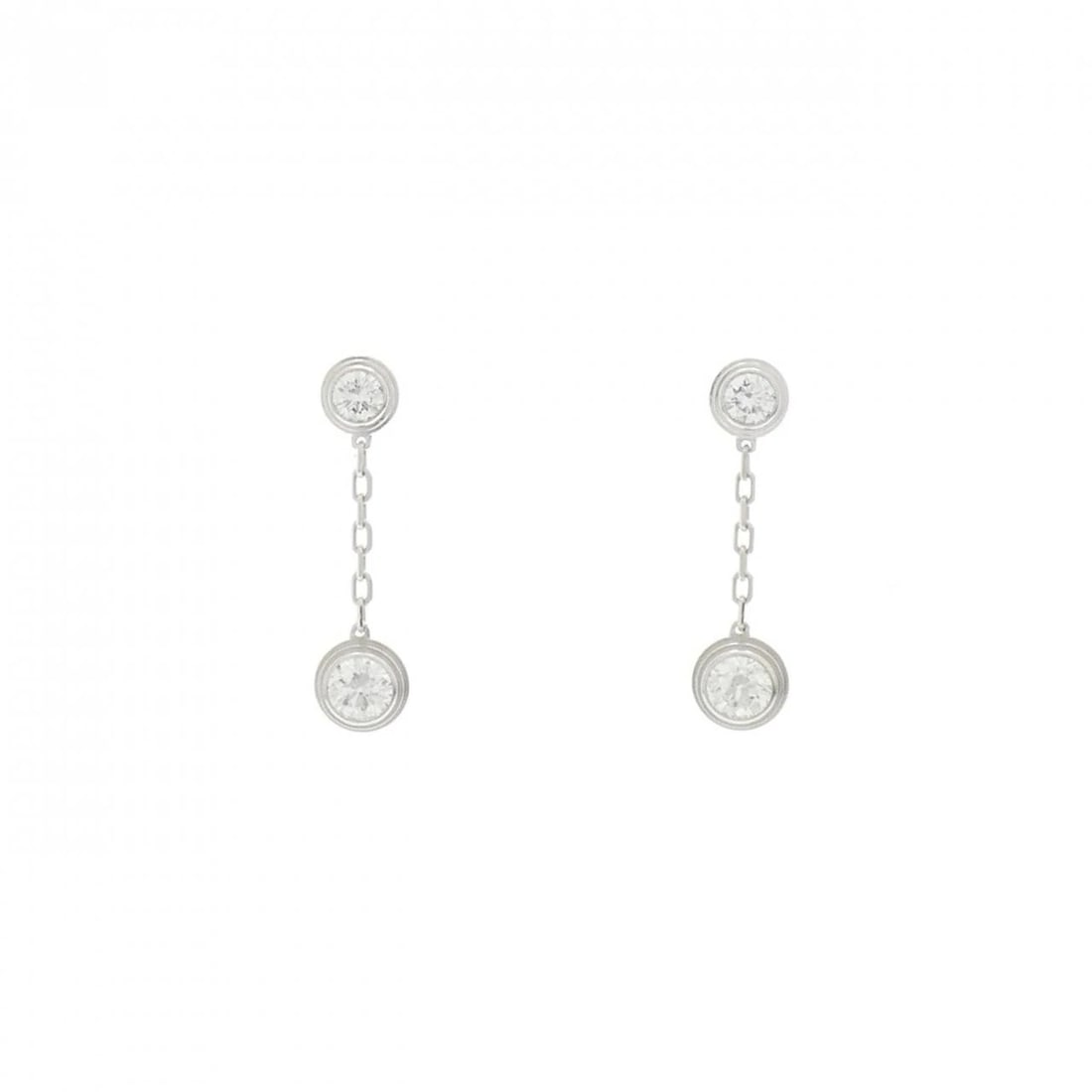 CARTIER DIAMANT LEGENDS PIERCE: Cartier Diamant Legends Pierce Brand: CARTIER Type/Style: Cartier Pierce/Earring Material: 750 white gold, Main Stone/Creation Natural Color: White Gold Size: Actual Size Approx. height x width: