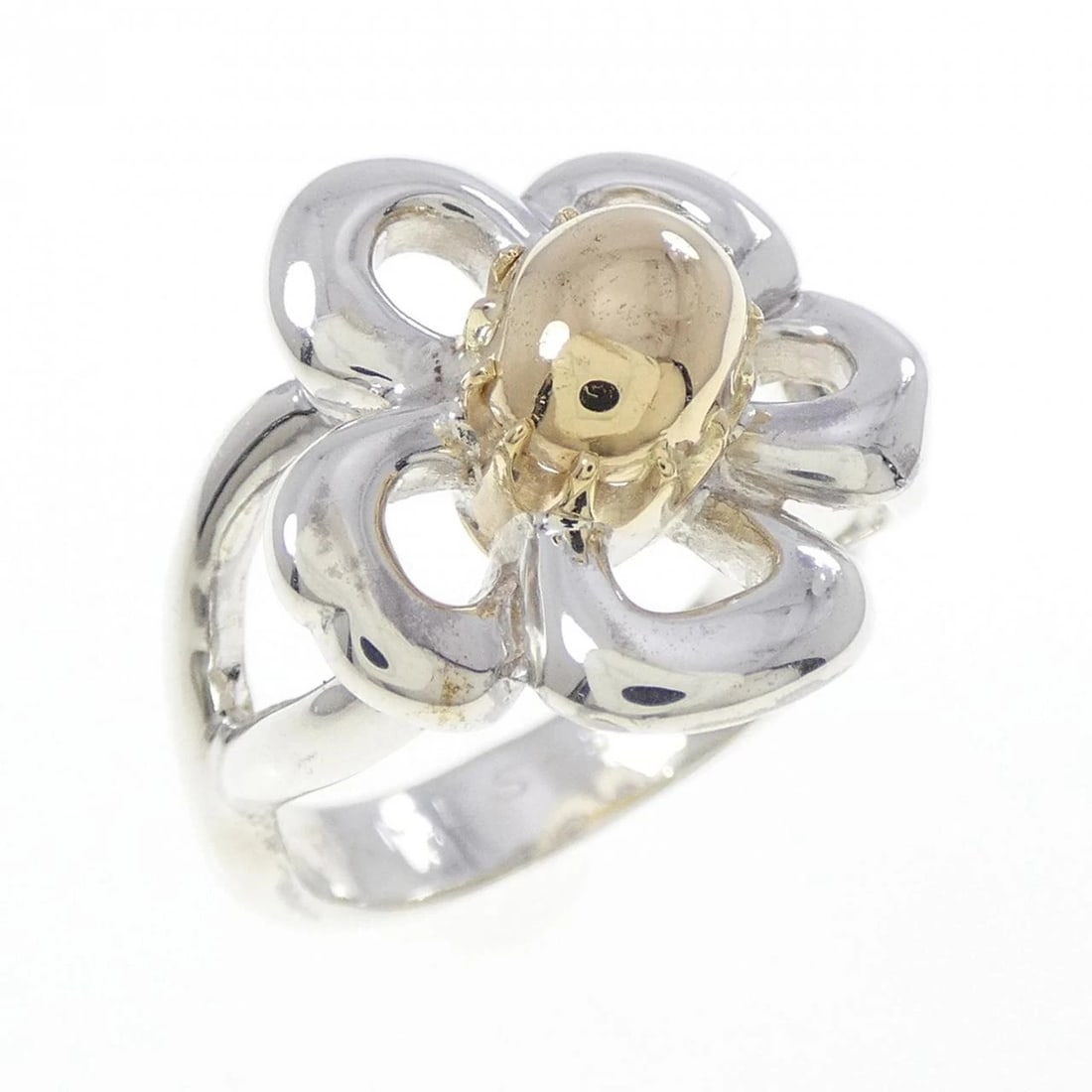 HERMES FLEUR RING: Hermes Fleur Ring Brand: HERMES Type/Style: Hermes Ring Material: 925Silver/Hallmark, Color: Silver Size: US6 1/2(53) Accessories: None Accessories Notice: When purchasing pre-owned goods, please