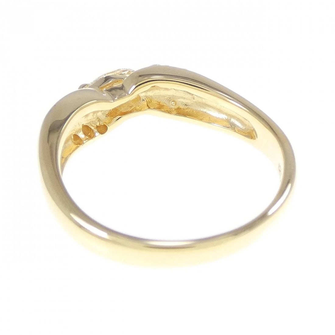 K18YG DIAMOND RING - 2