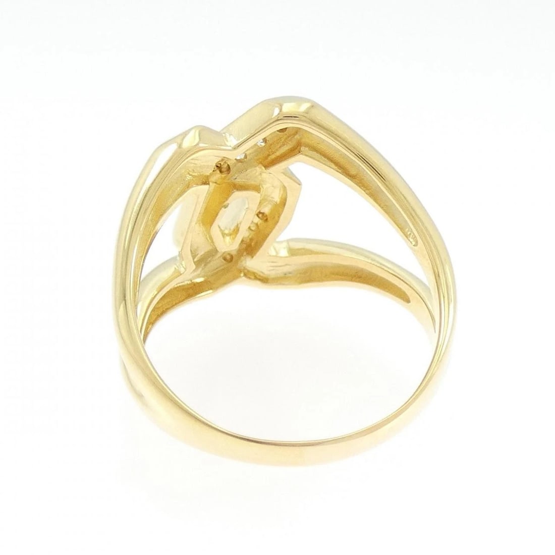 K18YG DIAMOND RING - 2