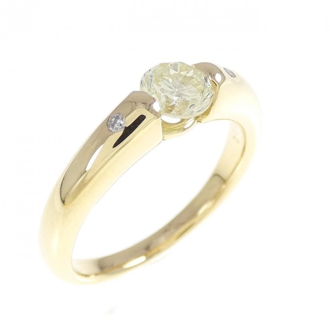 K18YG DIAMOND RING: K18YG Diamond Ring Brand: Unbranded Type/Style: Diamond ring Material: K18YG, Main Stone/Creation Natural Color: Yellow Gold Size: US 5 1/4 Accessories: None Accessories Notice: When purchasing