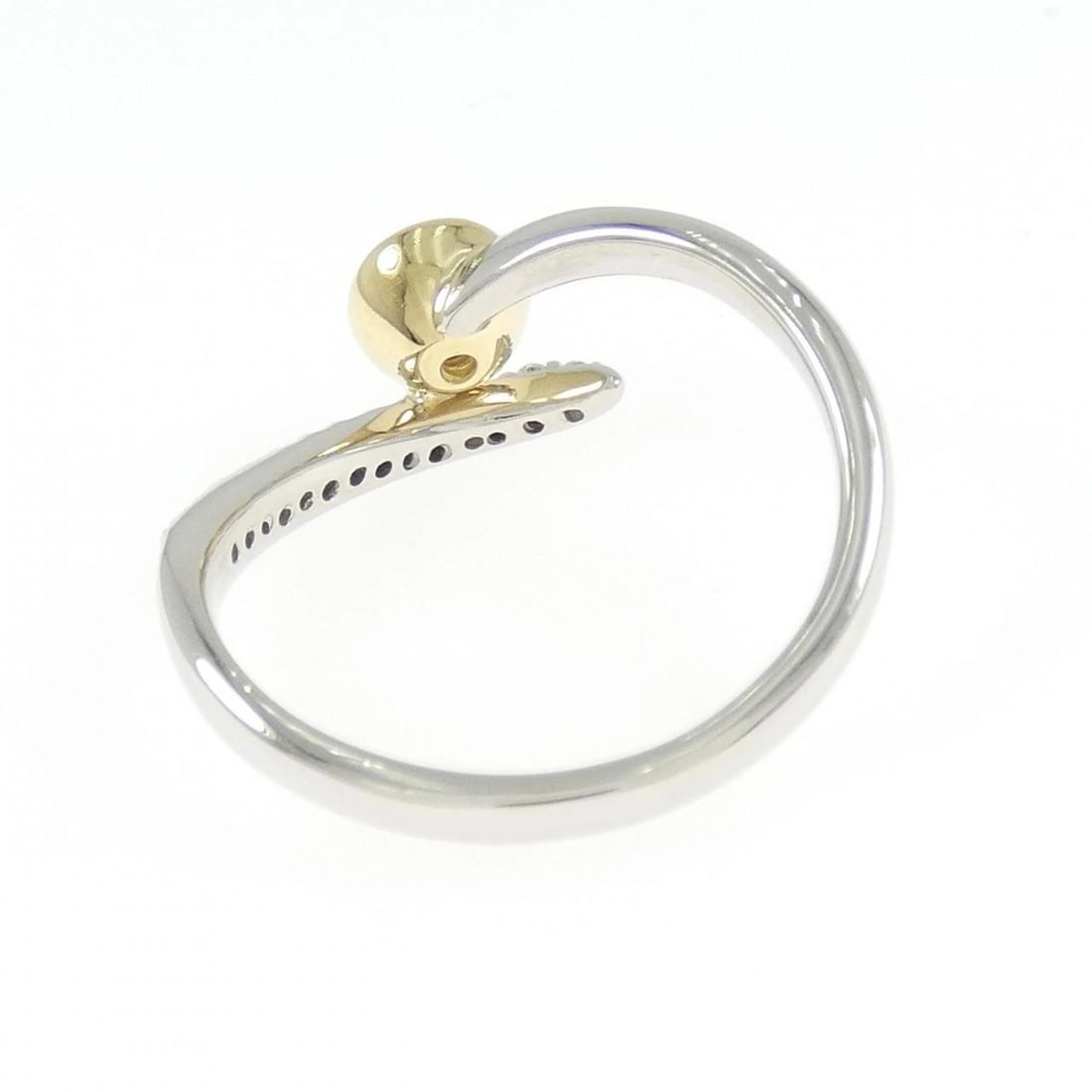 K18YG/PT900 DIAMOND RING - 2