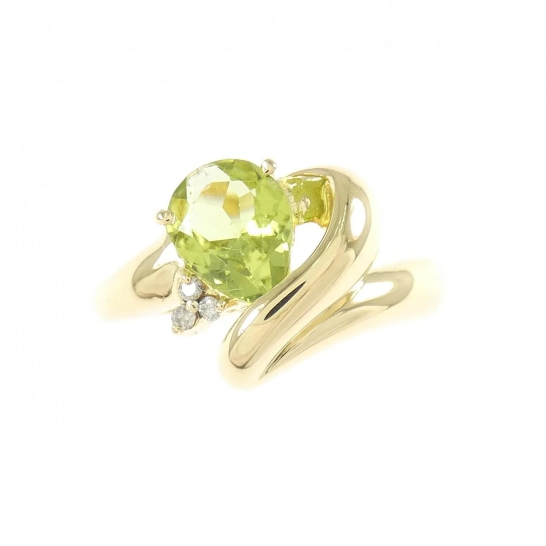 K18YG PERIDOT RING - 2