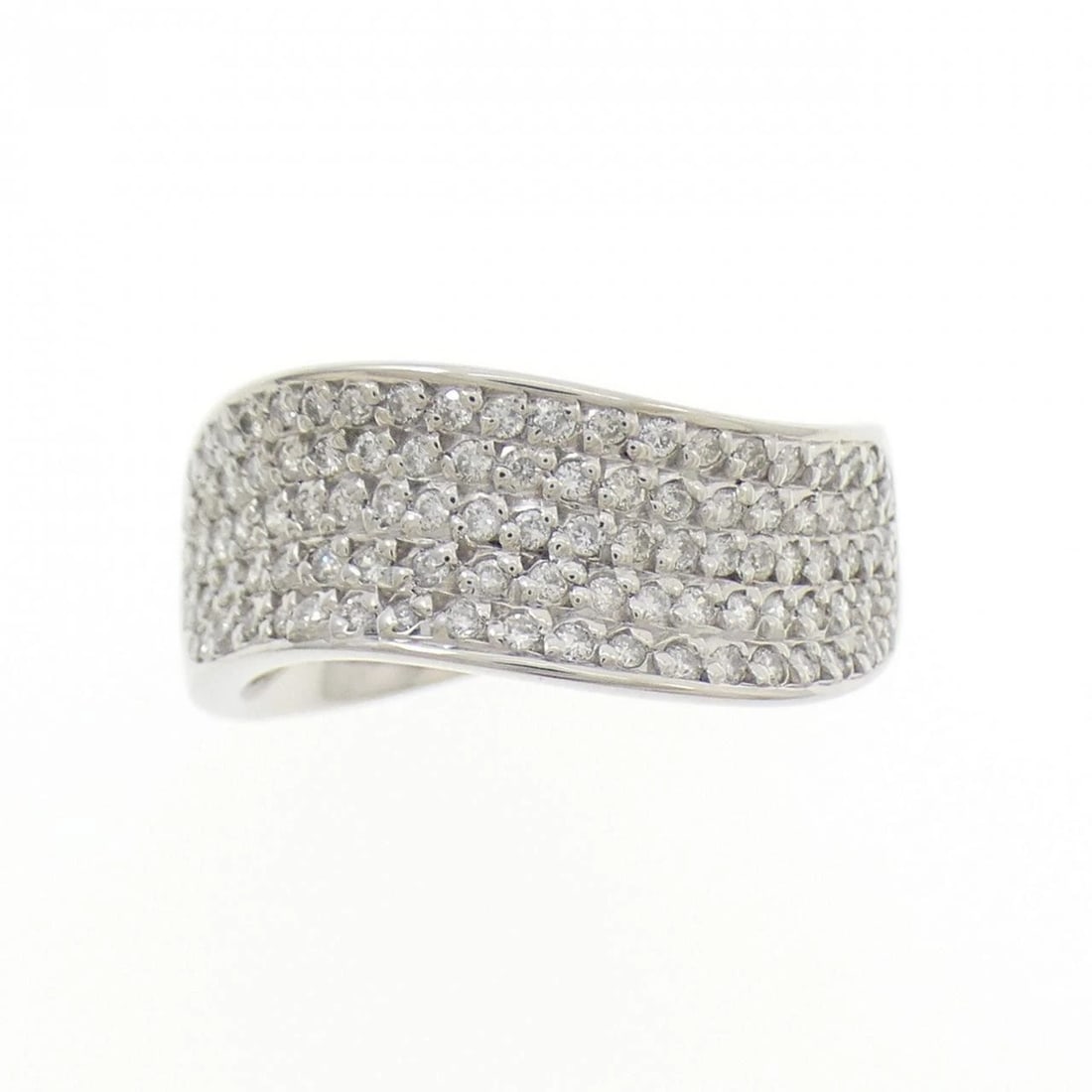 PT900 PAVE DIAMOND RING - 2
