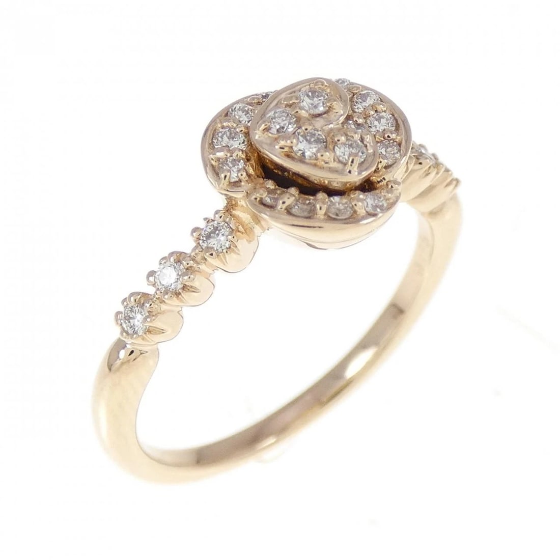 K18PG DIAMOND RING: K18PG Diamond Ring Brand: Unbranded Type/Style: Diamond ring Material: 18k Pink Gold, Main Stone/Creation Natural Color: Pink Gold Size: US 5 Accessories: None Accessories Notice: When purchasing