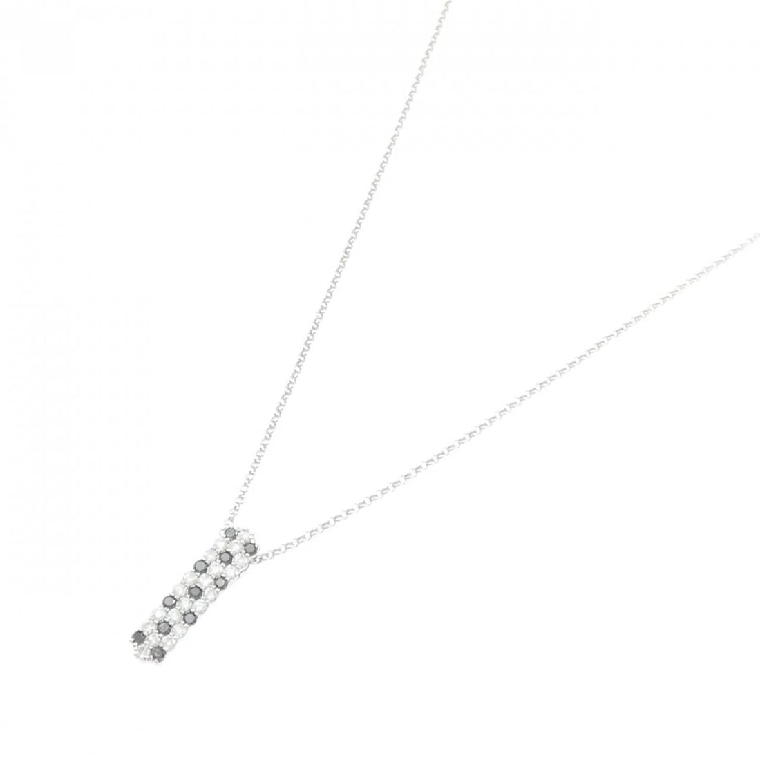 K18WG DIAMOND NECKLACE - 2