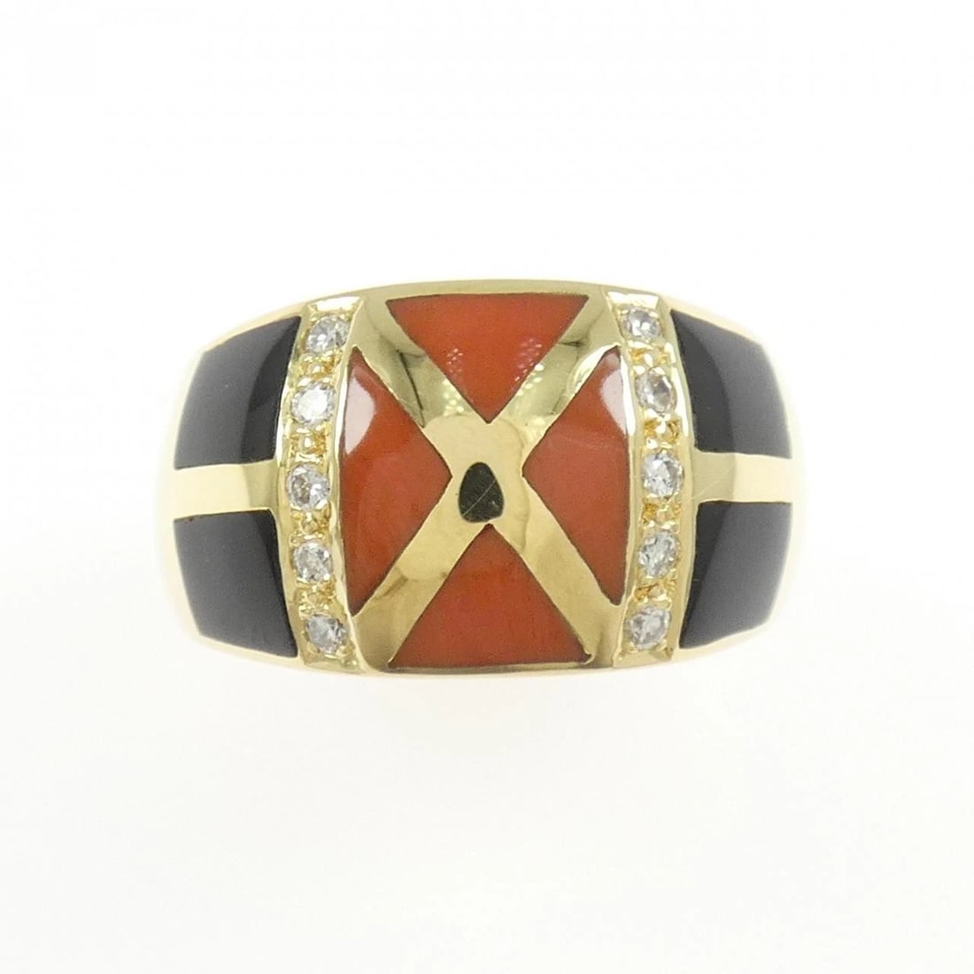 K18YG COLOR STONE RING - 2