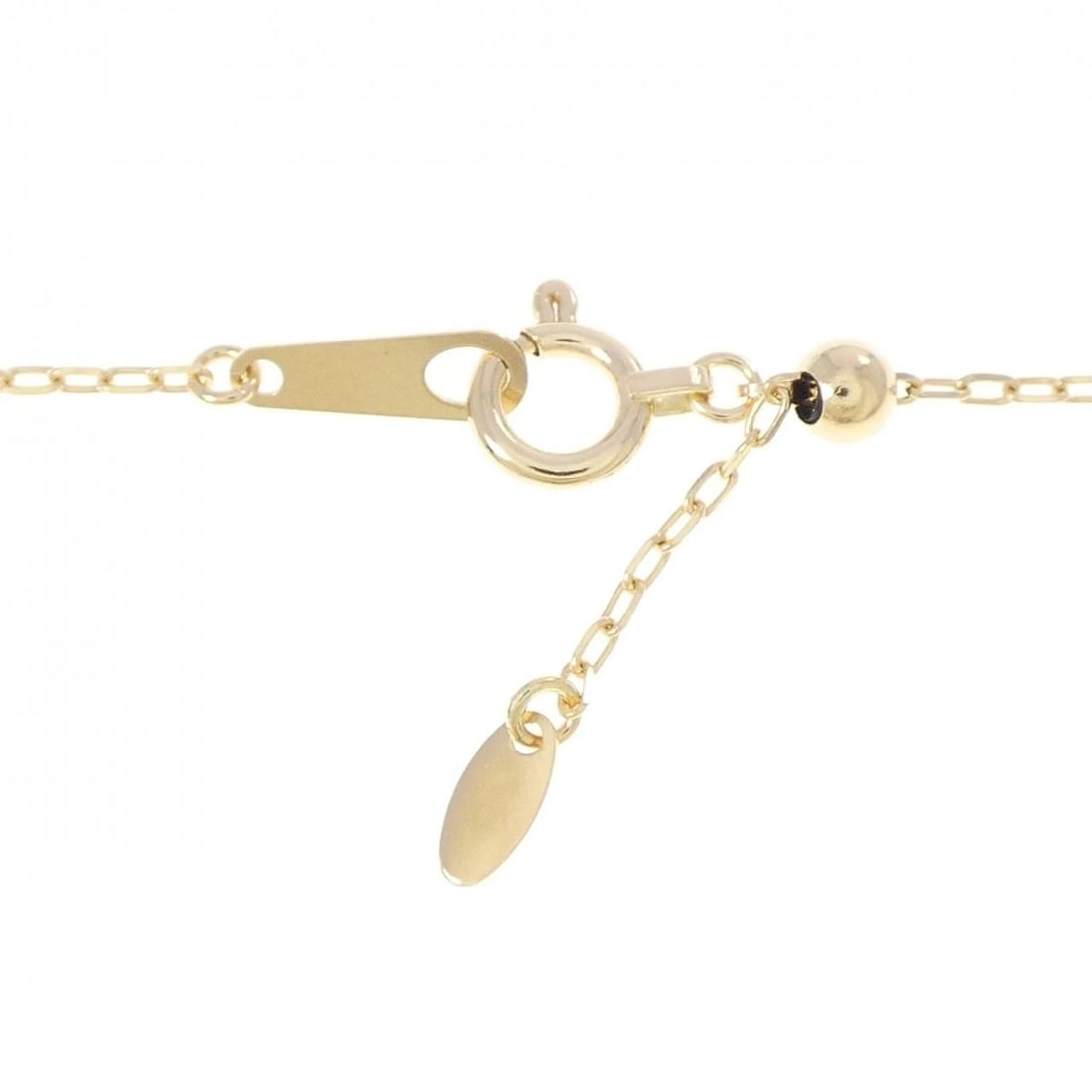 K18YG INITIAL M DIAMOND NECKLACE - 4