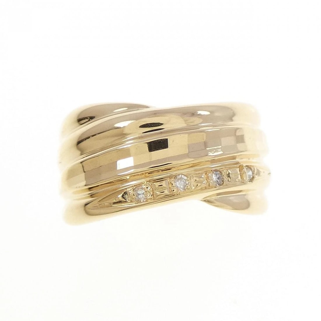 K18YG DIAMOND RING - 2
