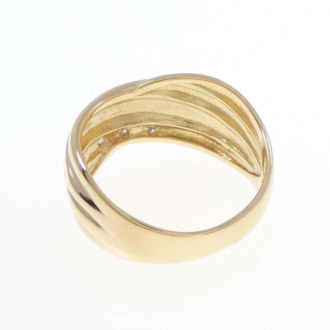 K18YG DIAMOND RING - 3