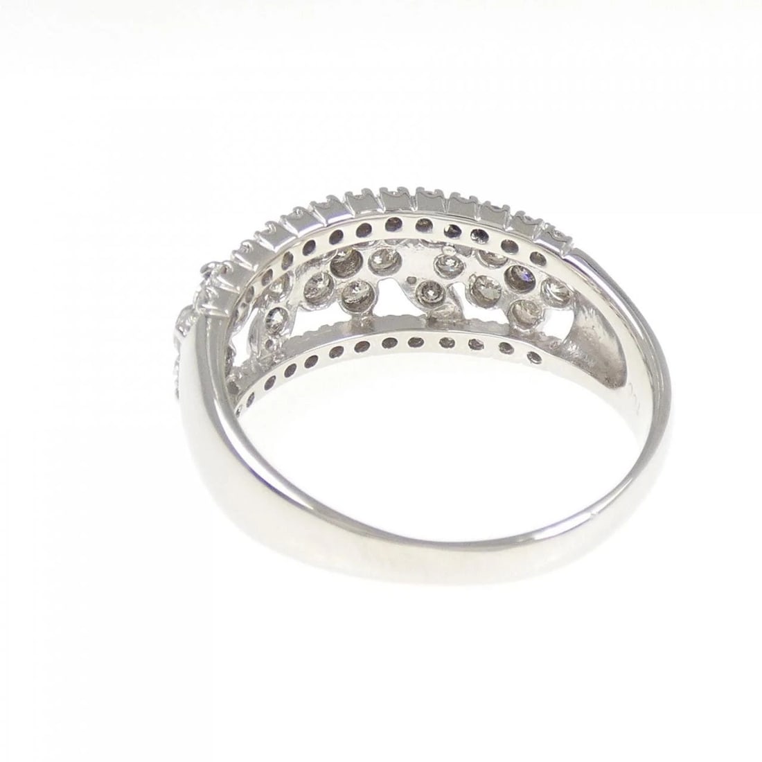 PT900 FLOWER DIAMOND RING - 3