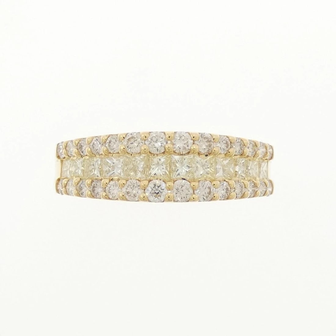 K18YG DIAMOND RING - 2