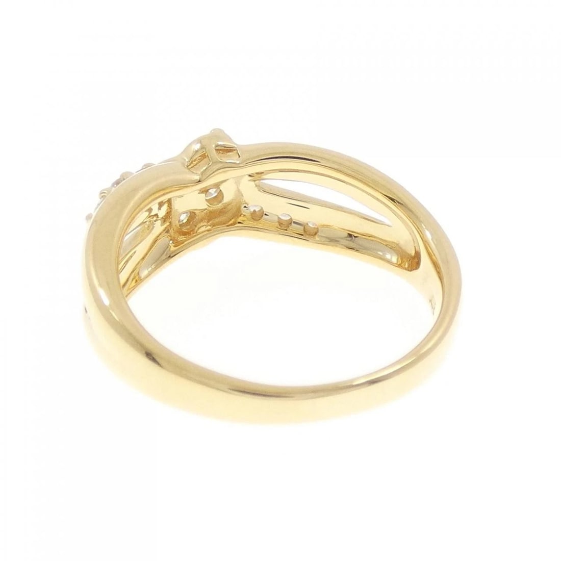 K18YG DIAMOND RING - 3