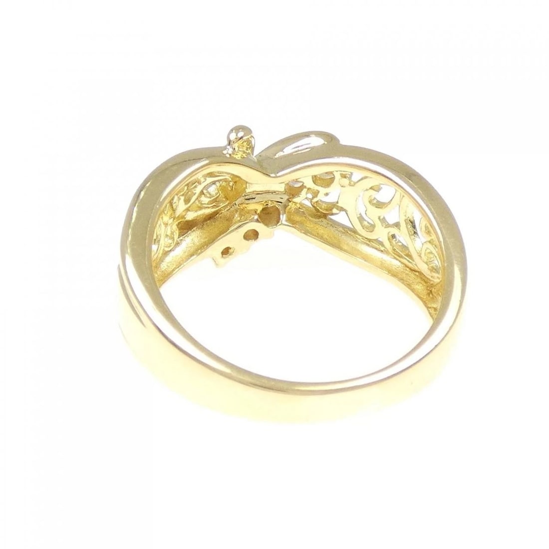K18YG DIAMOND RING - 3