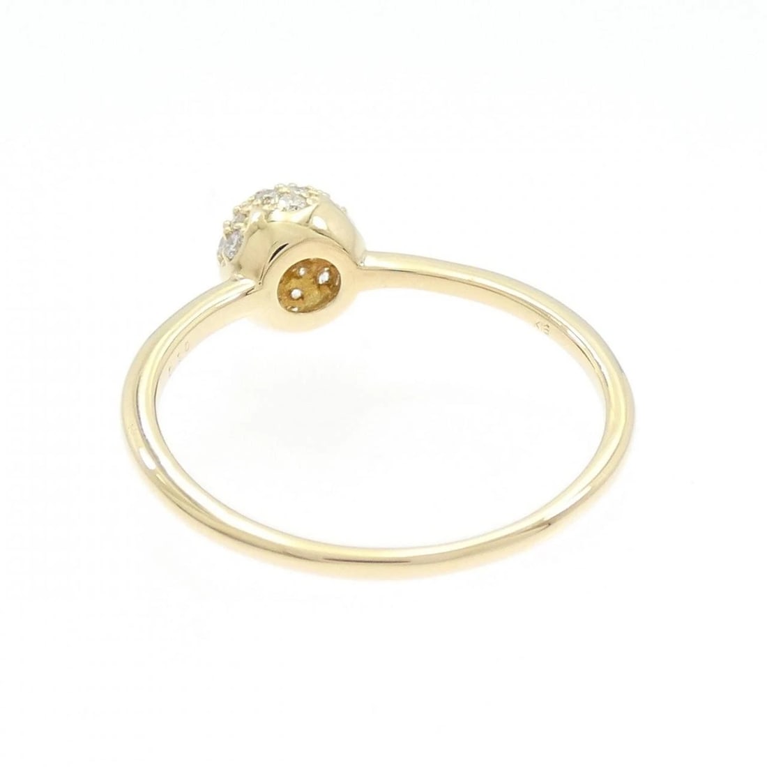 K18YG PAVE DIAMOND RING - 3