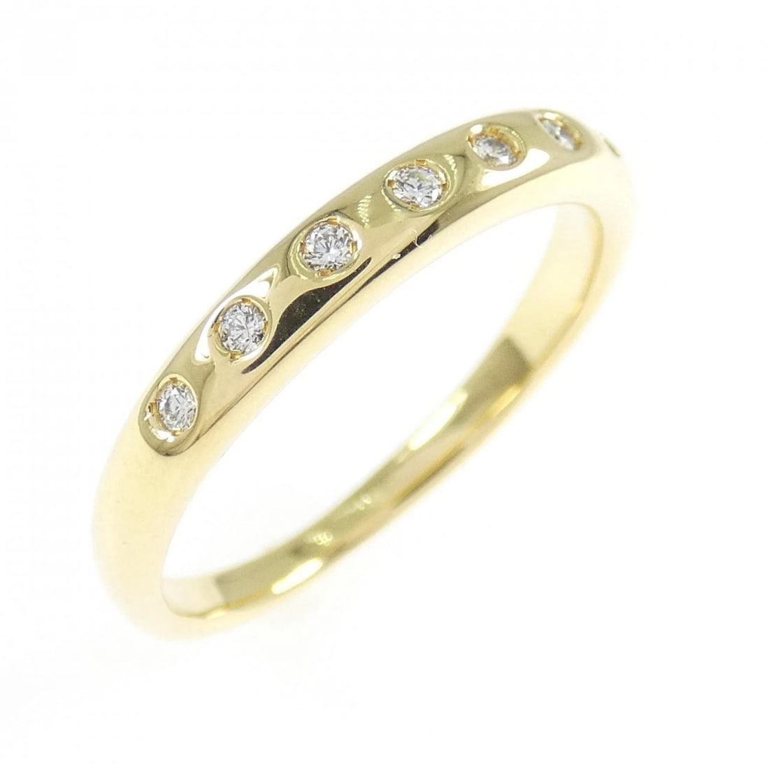 K18YG DIAMOND RING: K18YG Diamond Ring Brand: Unbranded Type/Style: Diamond Ring Material: K18YG, Main Stone/Creation NATURAL Color: YELLOW GOLD Size: US 7 Accessories: None Accessories Notice: When purchasing pre-owned