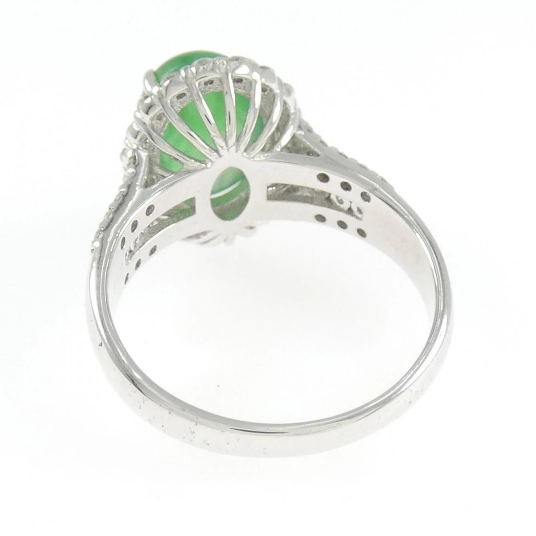 K18WG JADE RING - 3