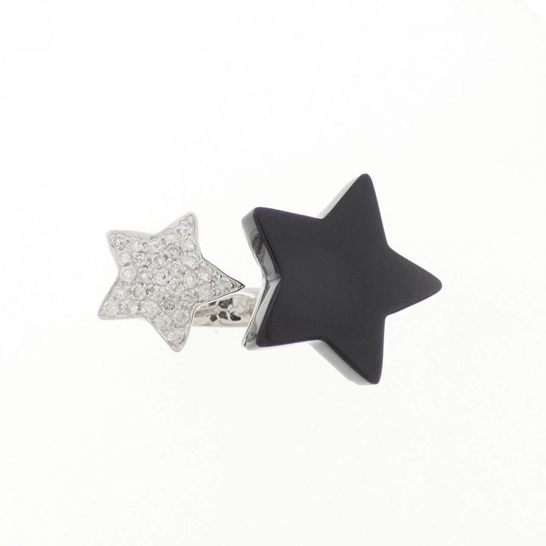 K18WG STAR ONYX RING - 2