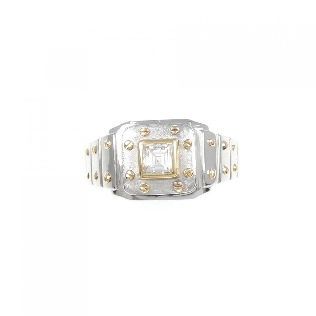 PT900/K18YG DIAMOND RING - 2