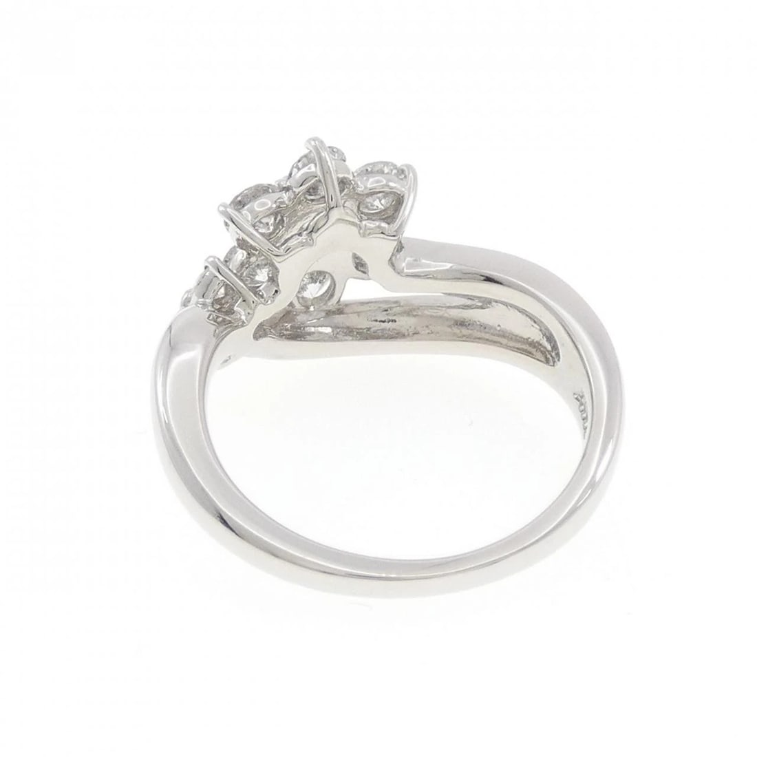 PT900 FLOWER DIAMOND RING - 3