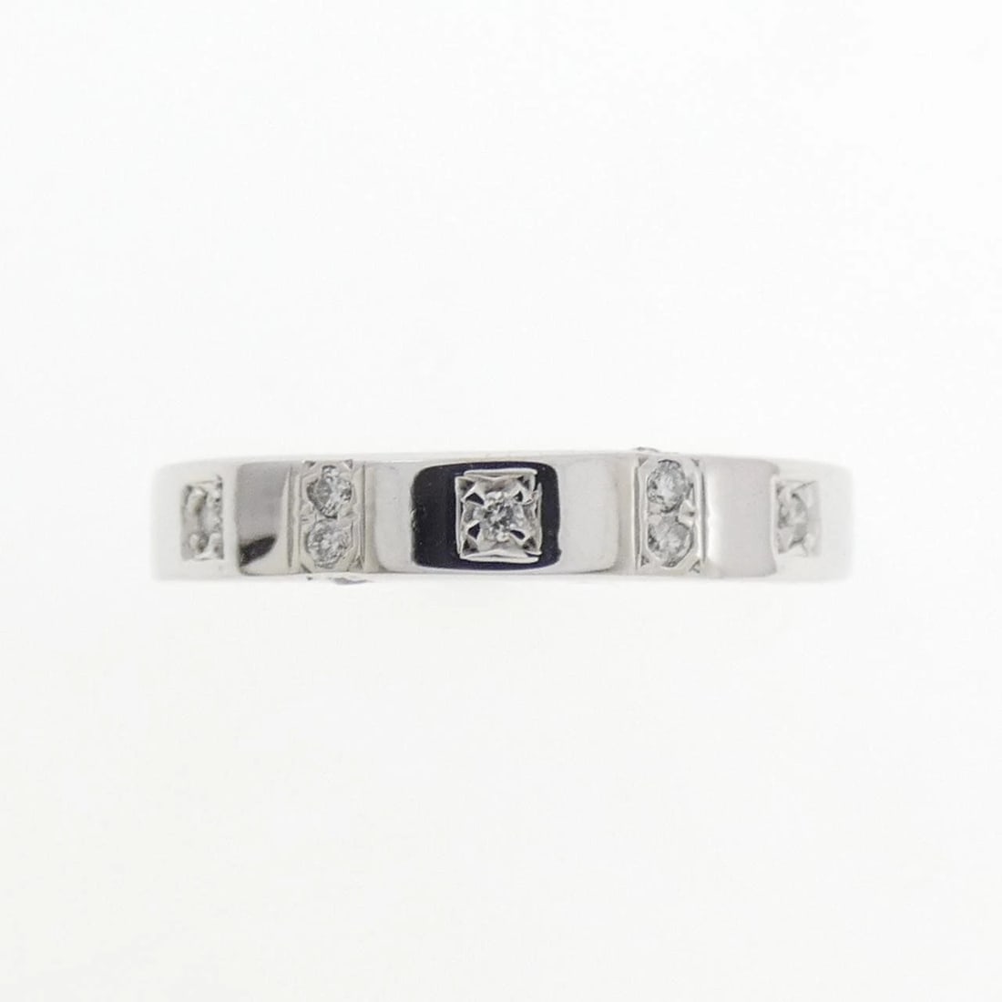 K18WG DIAMOND RING - 2