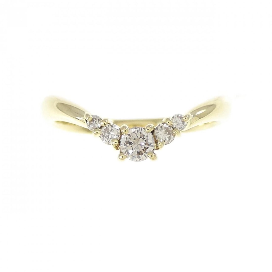 K18YG DIAMOND RING - 2