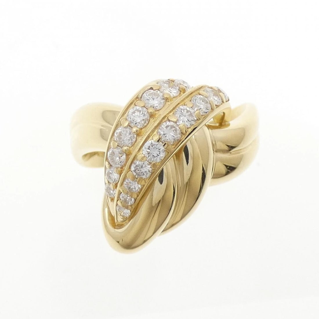 K18YG DIAMOND RING - 2