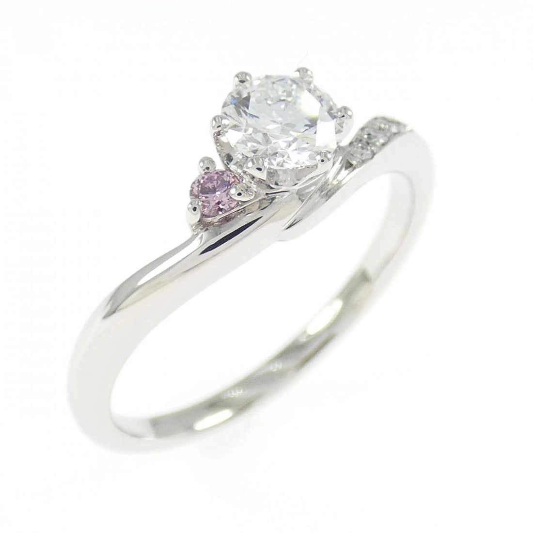 PT900 DIAMOND RING: PT900 Diamond Ring Brand: Unbranded Type/Style: Ring Material: PT900, Main Stone/Creation Natural Color: Silver Size: US 6 1/2 Accessories: None Accessories Notice: When purchasing pre-owned goods,