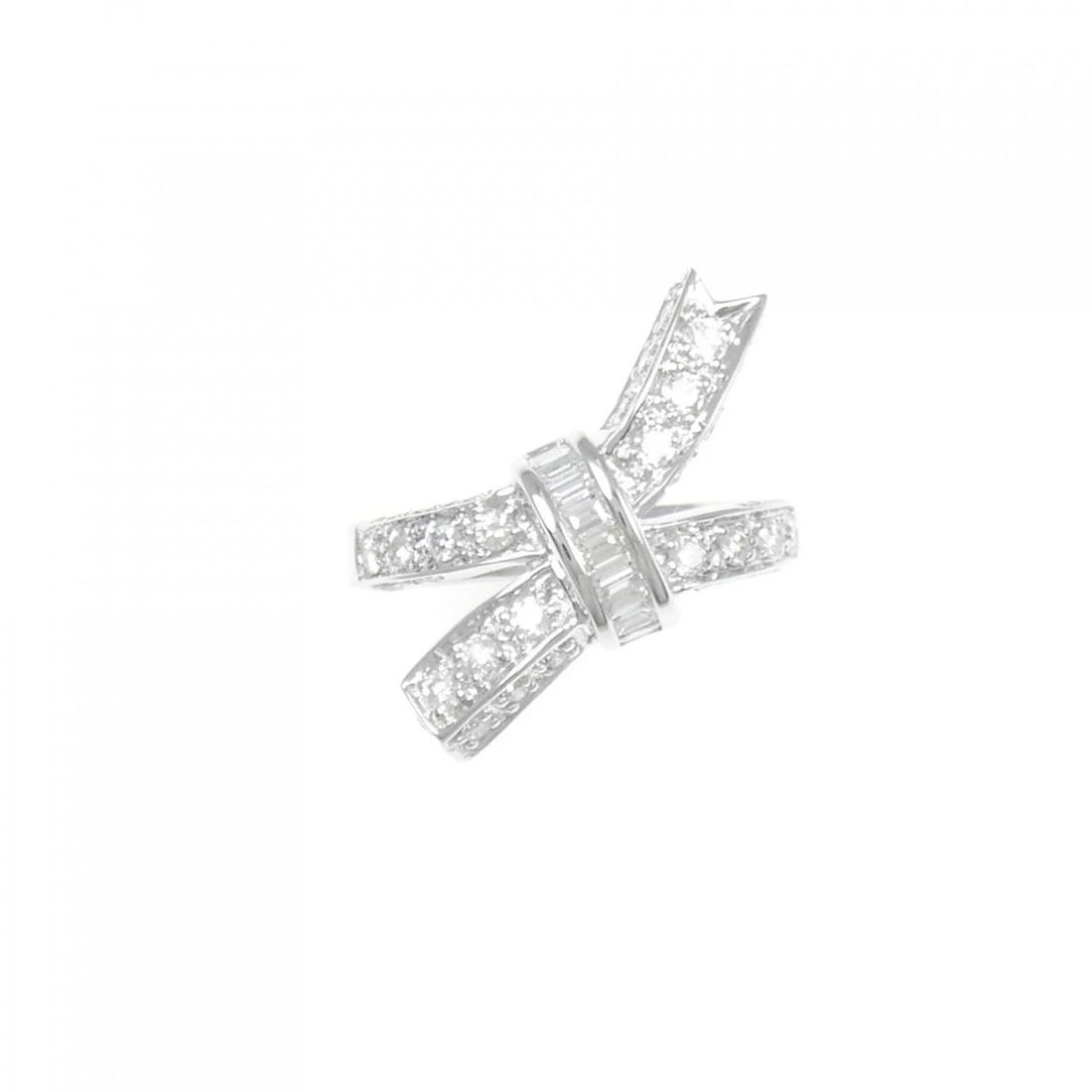 K18WG DIAMOND RING - 2