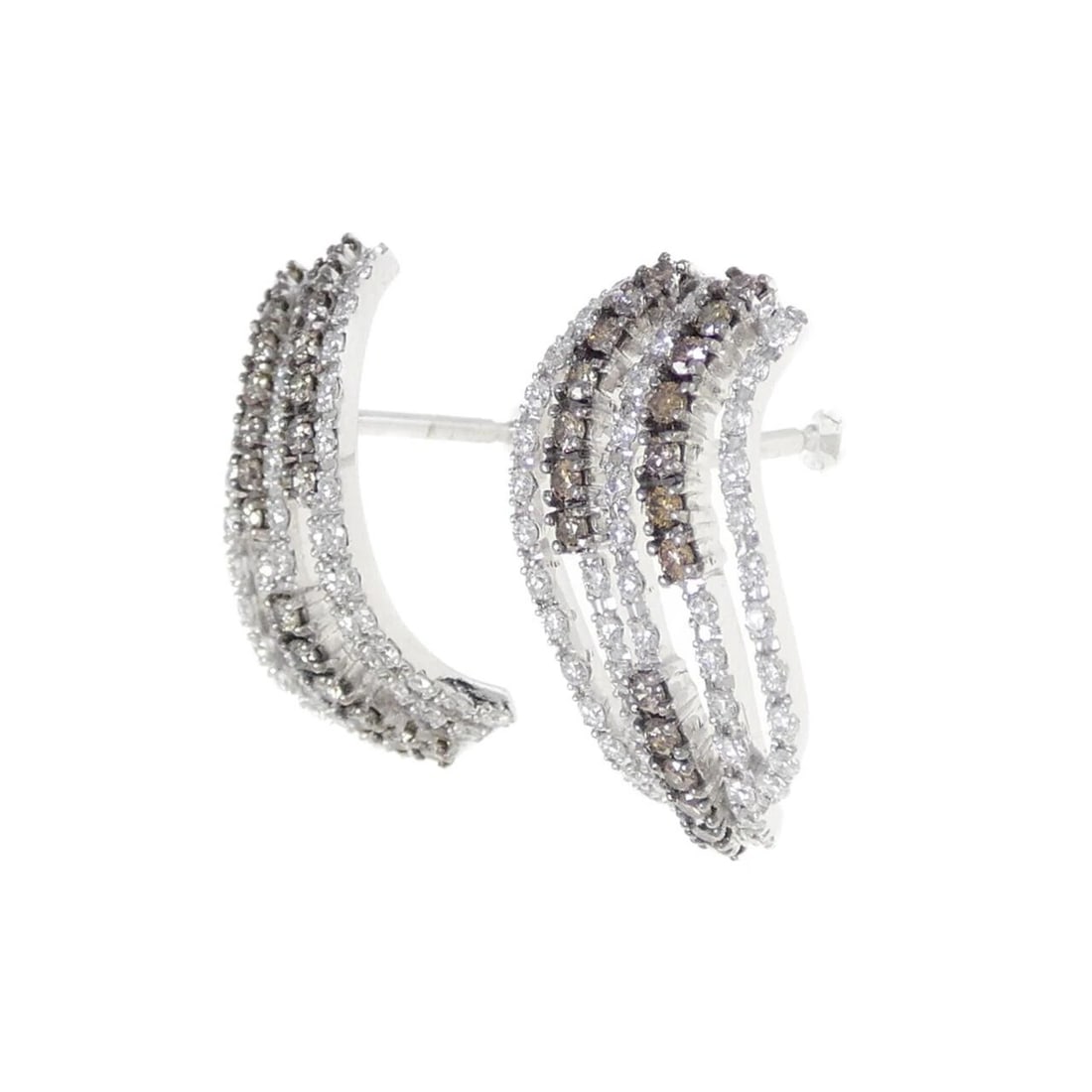 K18WG DIAMOND PIERCE - 2