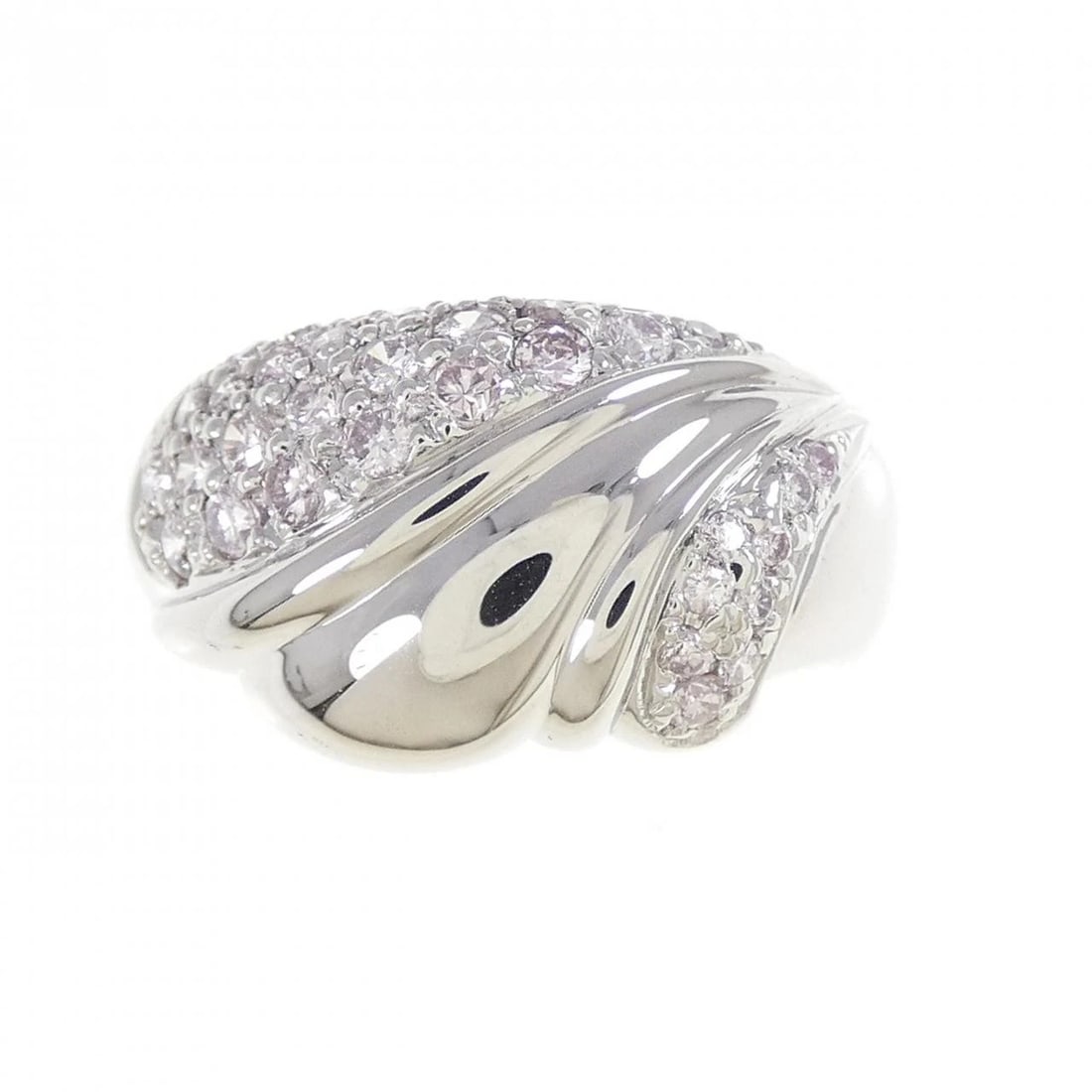 PT900 PINK DIAMOND RING - 2