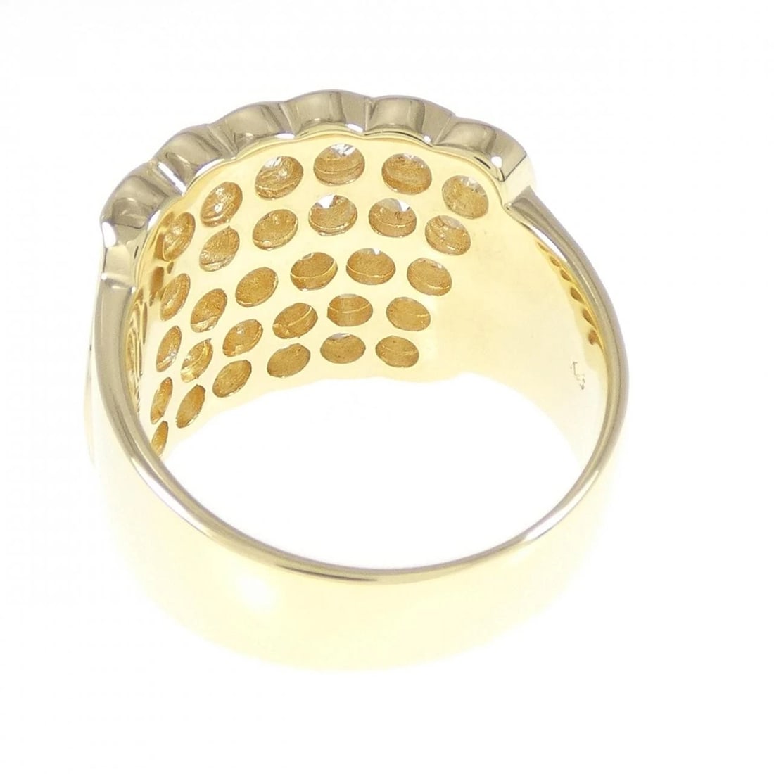 K18YG DIAMOND RING - 2