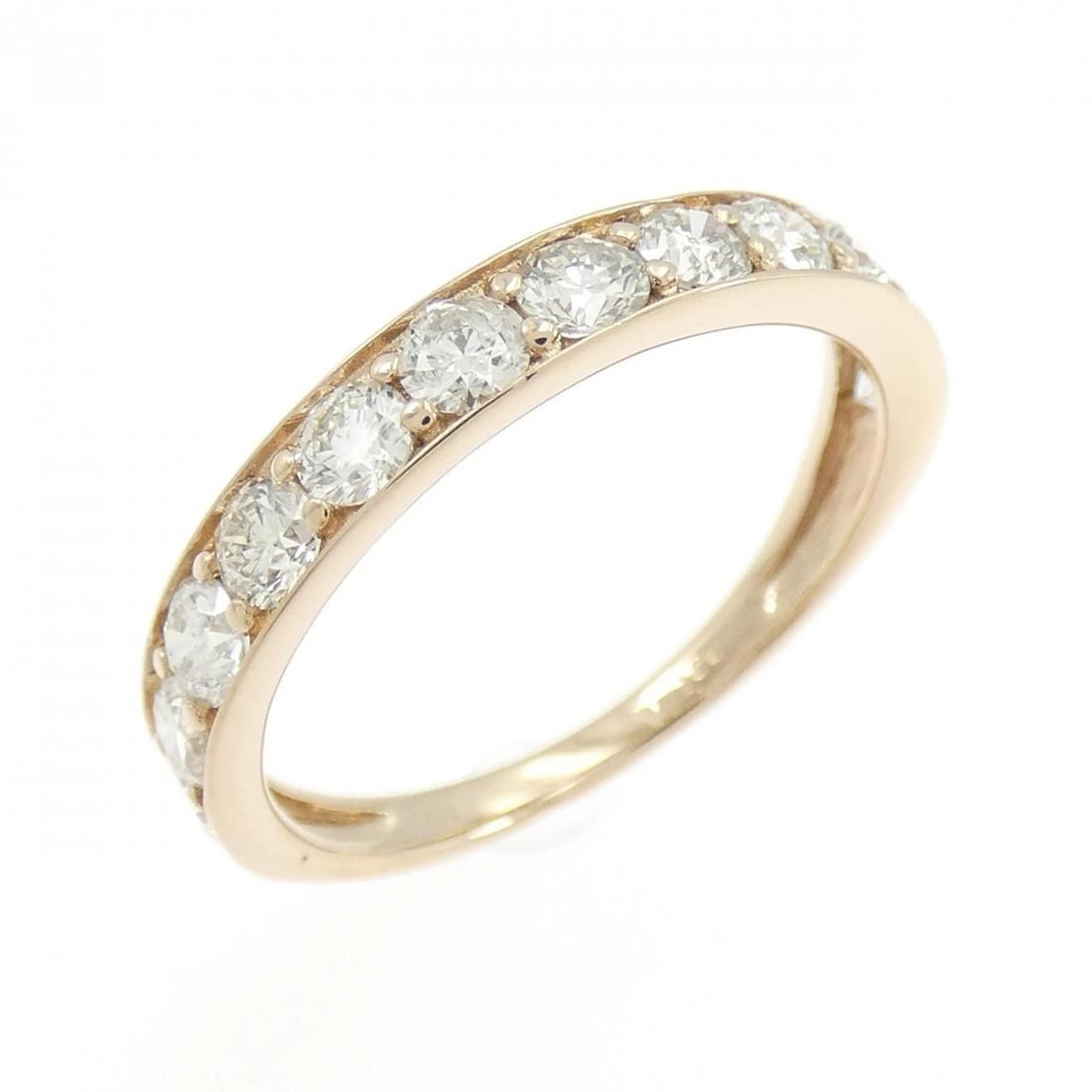 K18PG DIAMOND RING: K18PG Diamond Ring Brand: Unbranded Type/Style: Diamond Ring Material: 18k Pink Gold, Main Stone/Creation Natural Color: Pink Gold Size: US 6 1/2 Accessories: None Accessories Notice: When purchasing