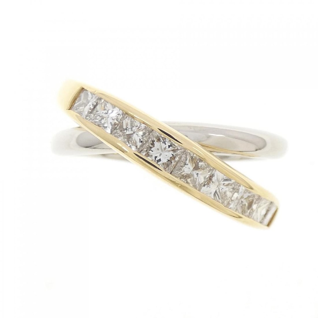 PT900/K18YG DIAMOND RING - 2