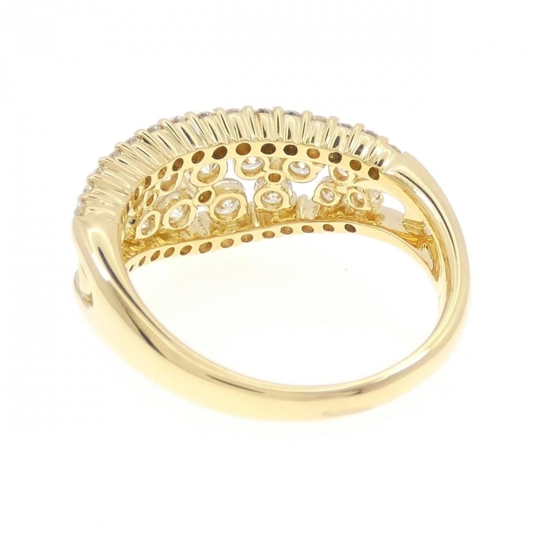 K18YG DIAMOND RING - 3