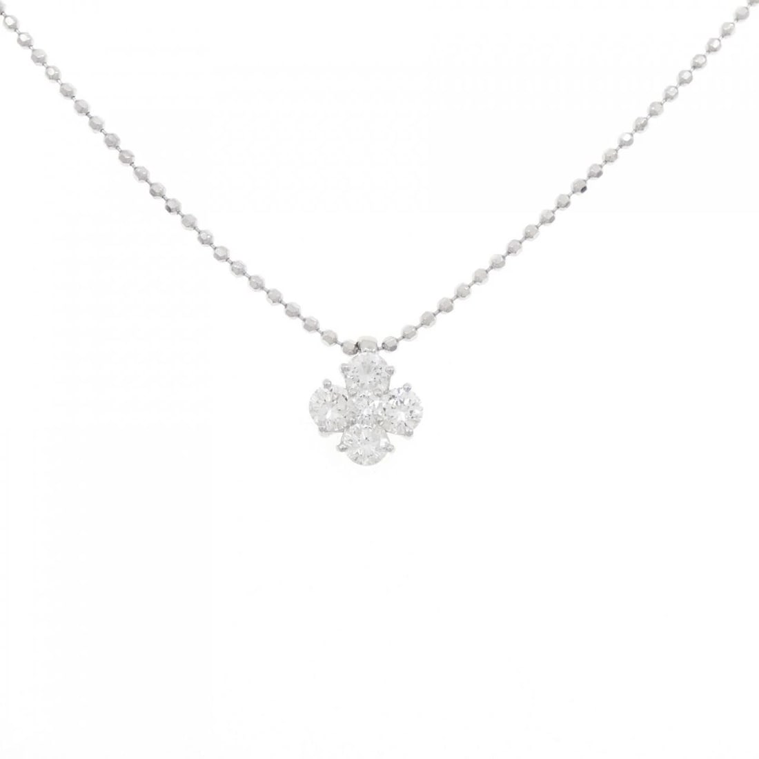 PT900/PT850 DIAMOND NECKLACE: PT900/PT850 Diamond Necklace Brand: Unbranded Type/Style: Diamond Necklace Material: PT900/PT850, Main Stone/Creation Natural Color: SILVER Size: Actual Size Pendant length approx. x width approx.: