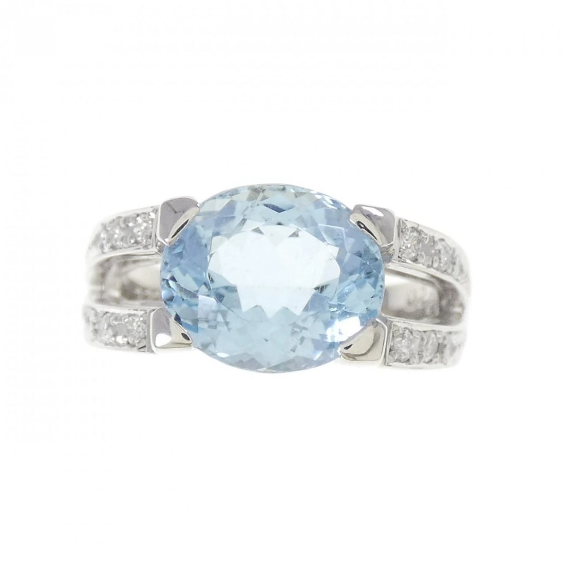 PT900 AQUAMARINE RING - 2